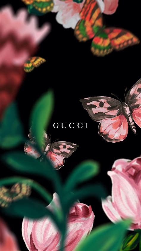 red gucci flowers wallpaper|pink aesthetic Gucci.